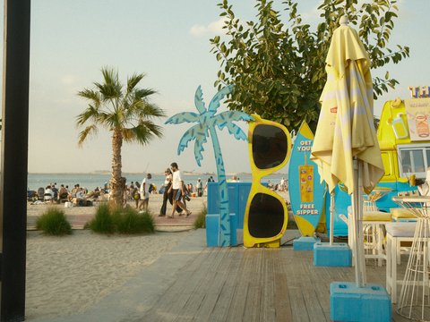 Golden hour travel photo with warm amber vintage tones from the 1970's Summer Fujifilm recipe